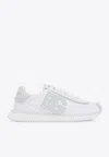 Dolce & Gabbana Low-profile Sneakers With Textured Logo Detail In White