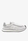 Dolce & Gabbana Man Grey Suede And Mesh Dg Aria Sneakers In Gray