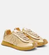 Dolce & Gabbana Dg Cushion Metallic Leather Sneakers In Gold