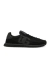 Dolce & Gabbana Low Top Sneakers Featuring Suede Accents In Black