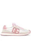 Dolce & Gabbana Canvas And Suede Sneakers In White
