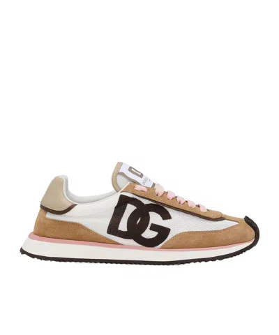 DOLCE & GABBANA DOLCE  GABBANA DG LOGO PRINTED LOW-TOP SNEAKERS