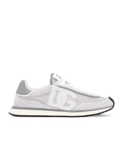 DOLCE & GABBANA DOLCE  GABBANA LOGO PATCH LOW-TOP TRAINERS