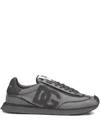 Dolce & Gabbana Cushion Nylon Sneakers Rubber Sole In Gray