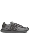 Dolce & Gabbana Cushion Nylon Sneakers Rubber Sole In Gray