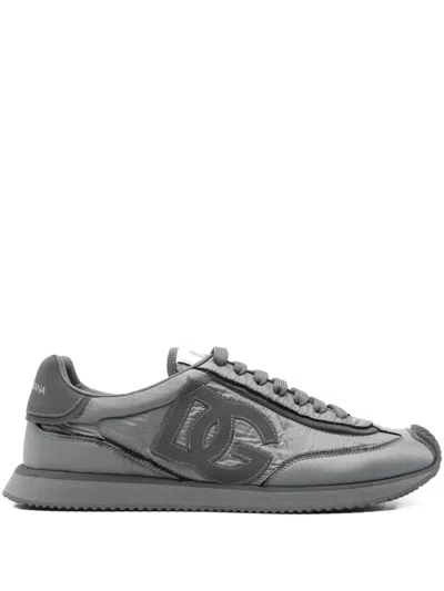 Dolce & Gabbana Low Sneaker Ny In Gray