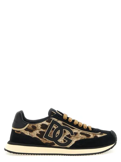 Dolce & Gabbana Dg Cushion Sneaker In Black