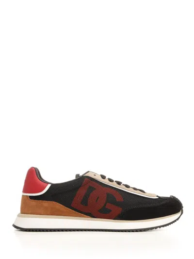 Dolce & Gabbana Dg Cushion Sneaker Sneakers Multicolor In Black