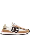 Dolce & Gabbana White Calf Leather Sneakers. Brown Calf Leather Sneakers