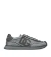 Dolce & Gabbana Cushion Nylon Sneakers Rubber Sole In Gray