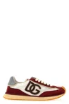 Dolce & Gabbana Sneaker Bassa Dragon+crosta+vi Bianco/bianco Sneakers Bordeaux In Multi