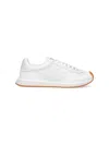 Dolce & Gabbana White Low Top Sneakers With Logo Patch On Tongue And Side In Leather Man In Multi