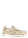 Dolce & Gabbana Casual Round Toe Sneakers With Teddy Effect In Brown