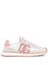 Dolce & Gabbana Mixed-material Dg Cushion Sneakers In Pink