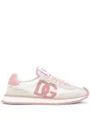 Dolce & Gabbana Mixed-material Dg Cushion Sneakers In Pink