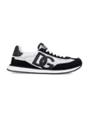 Dolce & Gabbana Mixed-material Dg Cushion Sneakers In White