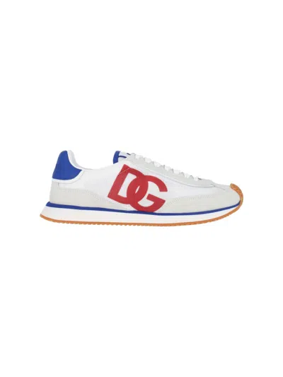 DOLCE & GABBANA DOLCE & GABBANA "DG CUSHION" SNEAKERS – WHITE