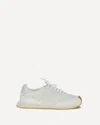 Dolce & Gabbana White Low Top Sneakers With Logo Patch On Tongue And Side In Leather Man In White