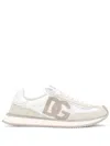 Dolce & Gabbana Aria Dg Suede & Textile Running Sneakers In White
