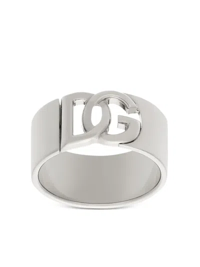 Dolce & Gabbana Dg Cut-out Band Ring In Multicolor