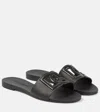 Dolce & Gabbana Dg Cutout Slides In Black