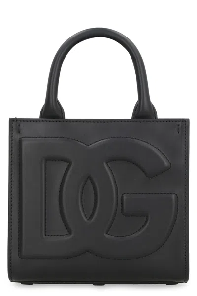 Dolce & Gabbana Dg Daily Leather Mini Bag In Black