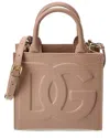 Dolce & Gabbana Mini Leather Dg Daily Shopper Bag In Pink
