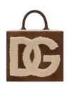 DOLCE & GABBANA DOLCE & GABBANA DG DAILY SMALL SUEDE TOTE BAG