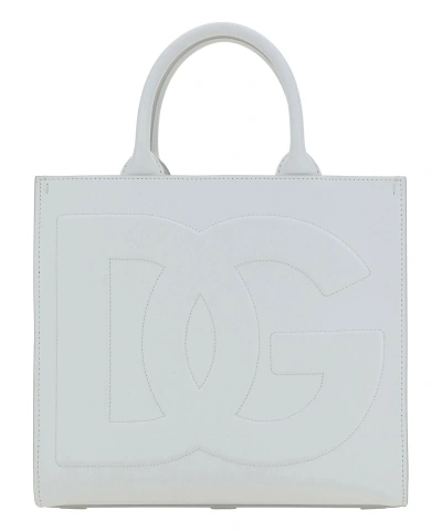 Dolce & Gabbana Dg Daily Tote Bag In White