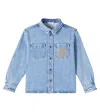 Dolce & Gabbana Dg Denim Shirt In Blue