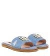 Dolce & Gabbana Sandalen Dg Aus Denim In Blau