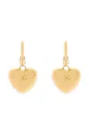 Dolce & Gabbana Dg Logo Heart Drop Earrings