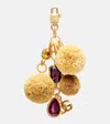 Dolce & Gabbana Dg Embellished Keychain In Gold