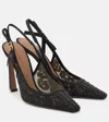Dolce & Gabbana Dg Embellished Slingback Pumps In Black