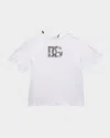 Dolce & Gabbana Kids' Dg Embossed Film Ss Tee In White