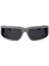 Dolce & Gabbana Dg-embossed Sunglasses In Grey