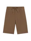 Dolce & Gabbana Dg-embossed Track Shorts In Brown