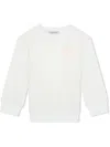 Dolce & Gabbana Dg-embroidered Chenille Sweatshirt In White