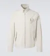 Dolce & Gabbana Dg Embroidered Cotton Jacket In Beige