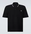 Dolce & Gabbana Polo Shirt In Piqué De Coton In Black
