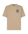 Dolce & Gabbana Dg-embroidered Cotton T-shirt In Nude