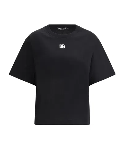 DOLCE & GABBANA DOLCE  GABBANA DG EMBROIDERED CREWNECK T-SHIRT