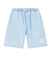 Dolce & Gabbana Dg Embroidered Denim Shorts In Blue
