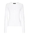 Dolce & Gabbana Cardigan Girocollo In Seta In White