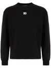 Dolce & Gabbana Dg-embroidered Jumper In Black