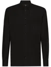Dolce & Gabbana Black Essential Cotton Shirt In Schwarz