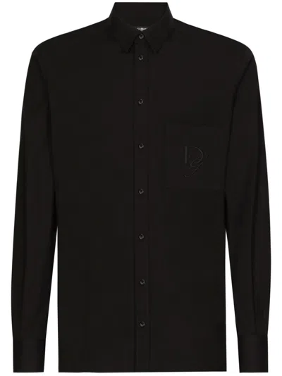 DOLCE & GABBANA DG-EMBROIDERED SHIRT
