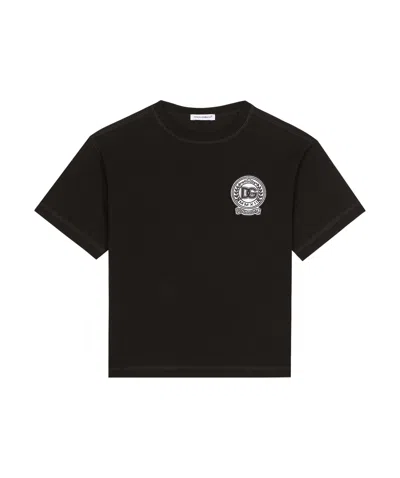 DOLCE & GABBANA DG-EMBROIDERED T-SHIRT