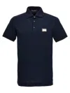 Dolce & Gabbana Cotton Polo Shirt With Buttoned Collar And Ribbed Accents