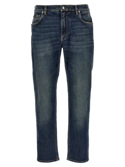 Dolce & Gabbana Dg Essential Jeans In Navy